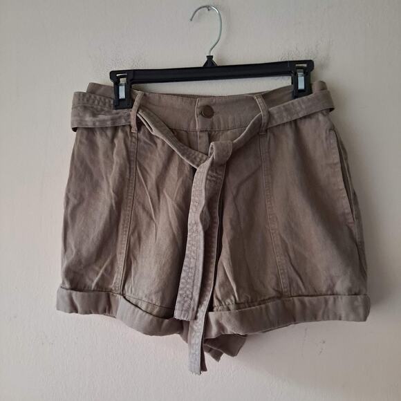 Billabong Day After Day Shorts High Waist Belted Bayleaf Green Womens Size 29 - Picture 8 of 15